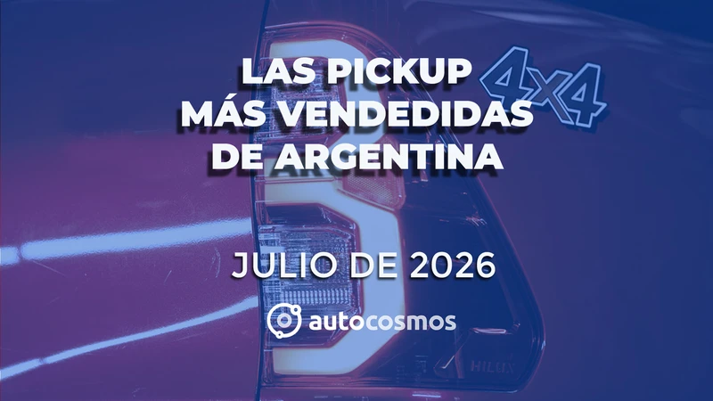 Las pickup más vendidas de Argentina en julio de 2026