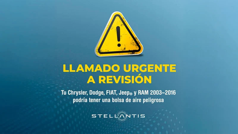 Stellantis reactiva alerta por bolsas de aire Takata en modelos Jeep, Ram y Dodge
