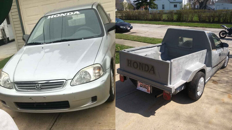 ¡Convierten Honda Civic en una pick-up!
