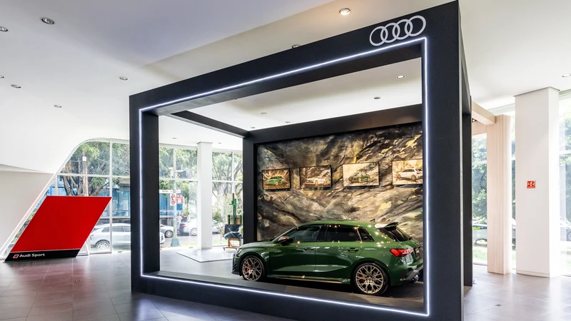 Audi RS 3 competition limited inspira una exhibición de arte en México