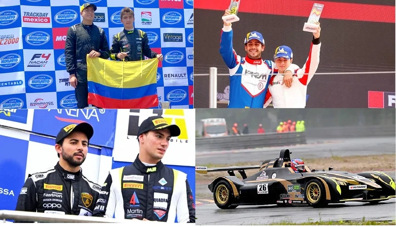 Pilotos colombianos sumaron ocho podios en el exterior el pasado fin de semana