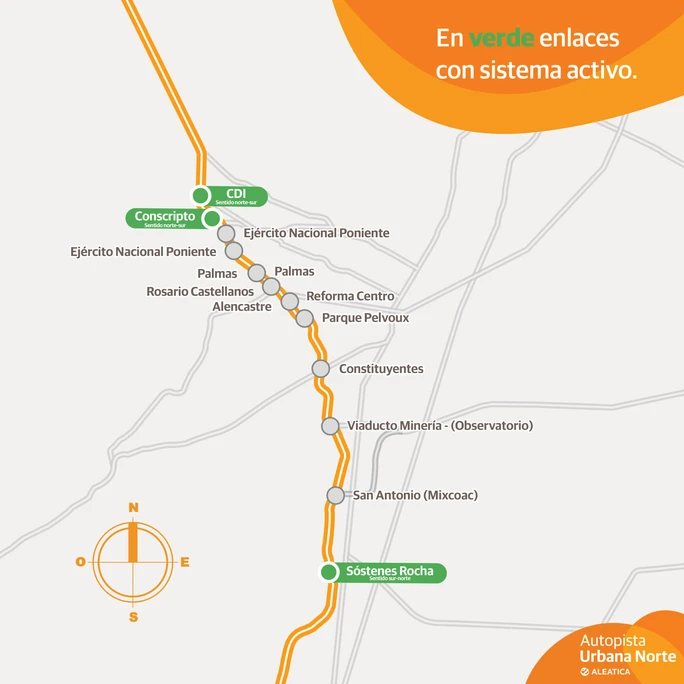 autopista urbana norte