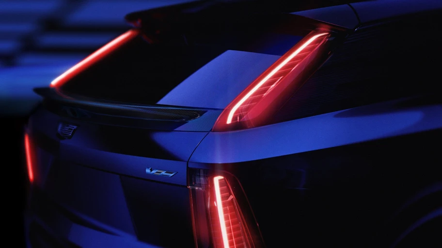 Teaser de la parte trasera de la Cadillac Optiq-V 2026