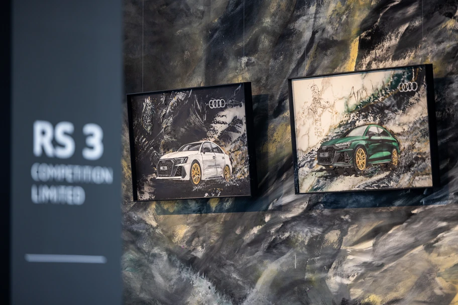 Audi RS 3 competition limited inspira una exhibición de arte en México - Autocosmos