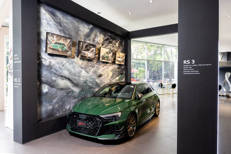Audi RS 3 competition limited inspira una exhibición de arte en México - Autocosmos