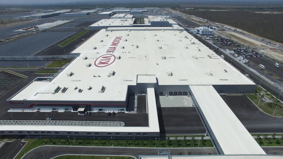 Imagen de la planta de Kia en México