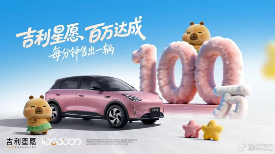 Geely EX2 celebra un millón de unidades producidas - Autocosmos