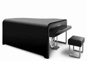 Un piano de cola diseñado por Audi