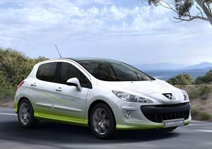 Autos verdes de Peugeot