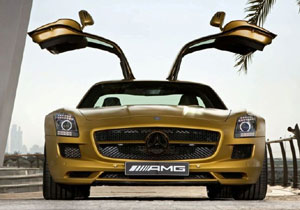 Mercedes SLS AMG Gold Desert Edition