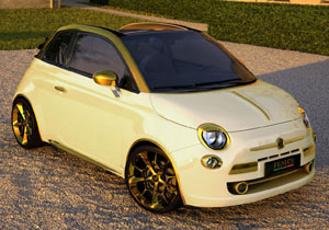 Un 500C Abarth con oro y diamantes de medio millón de euros