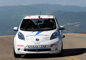 Nissan Leaf obtiene la victoria en el circuito Pikes Peak