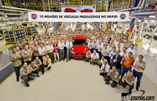 Fiat Brasil festeja 10 millones de autos producidos