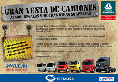 Curifor: Evento especial para camioneros