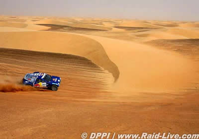 Sainz y De Villiers quedan sin opciones en la 9a etapa del Rally Dakar