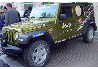 Jeep Wrangler batió en Chile un récord guinness mundial