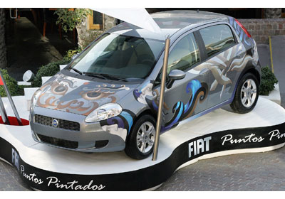 Puntos Pintados de Fiat en el Parque Arauco