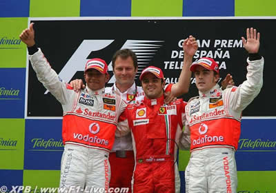 Felipe Massa gana el Gran Premio de España