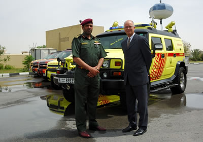 La Defensa Civil de Dubai tiene un Hummer H2 para combatir incendios