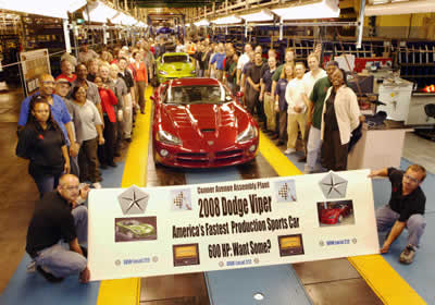 Inicia producción del Dodge Viper SRT10 2008