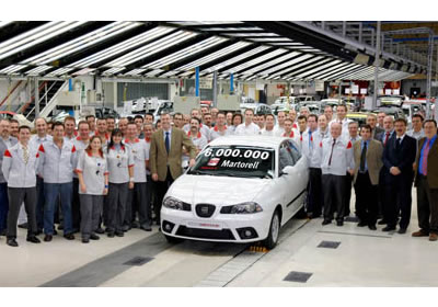 SEAT produce la unidad 6,000,000 en su planta de Matorell