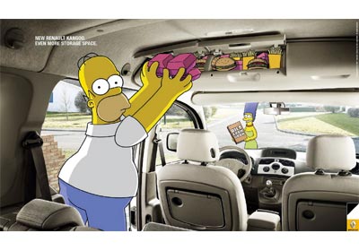 Renault Kangoo y sus comerciales con los Simpsons