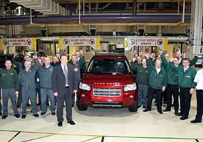 Land Rover fabrica la unidad 100,000 de su LR2