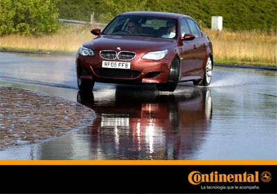 Continental es reconocida por su seguridad de frenado en mojado.