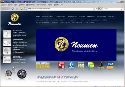 Neumen con nuevo sitio de Internet