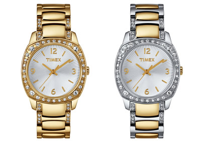 Nuevo Timex Cristal Cushion, para mujeres trendy