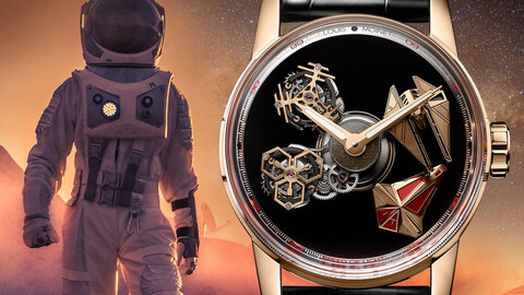 Louis Moinet presenta un reloj que incluye material interestelar