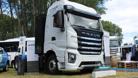 Maxus trae a Chile un camión eléctrico para faenas forestales