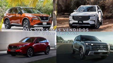 Los 10 SUVs más vendidos en octubre 2025