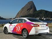Nissan Sentra en el relevo de la antorcha olímpica de Río 2016