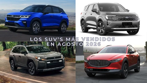 Los 10 SUVs más vendidos en agosto 2026