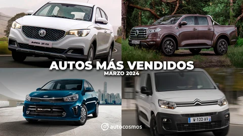 Marzo 2024: los autos más vendidos en Chile