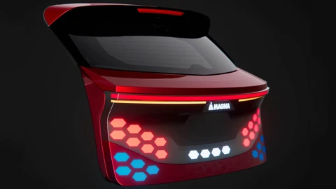 Magna desarrolla un sistema de iluminación que se oculta tras cualquier panel de un auto
