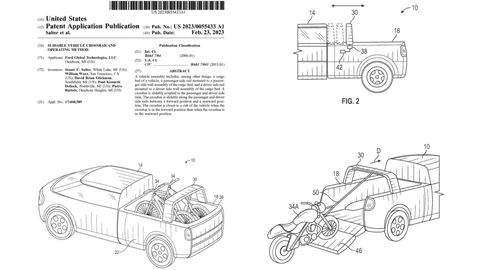 Ford patenta una barra antivuelco corrediza para pick-up