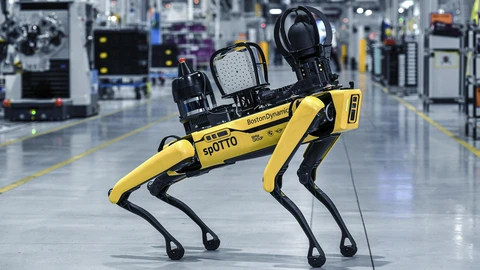 BMW spOTTO, perro robótico que trabaja en la planta Hams Hall, en Reino Unido