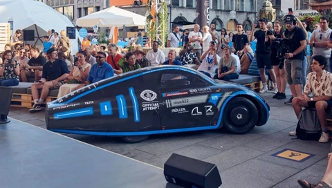 Este prototipo logró el récord mundial de autonomía para un auto eléctrico