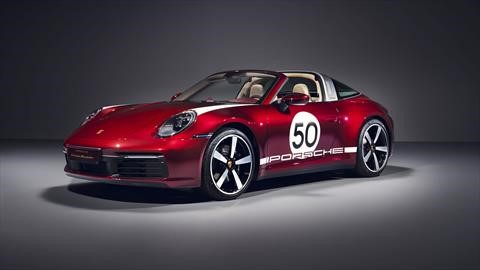 Porsche 911 Targa Heritage Design Edition, con inspiración retro