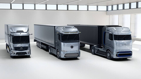 Mercedes-Benz presenta tres camiones con tecnología de pila de hidrógeno