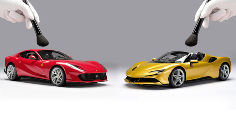 Estas Ferrari a escala cuestan casi como un auto nuevo