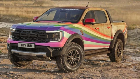 Ford Very Gay Ranger Raptor llevó todos sus colores al Festival of Speed de Goodwood