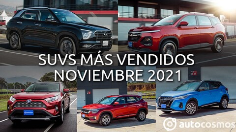 Los 10 SUVs más vendidos en noviembre 2021