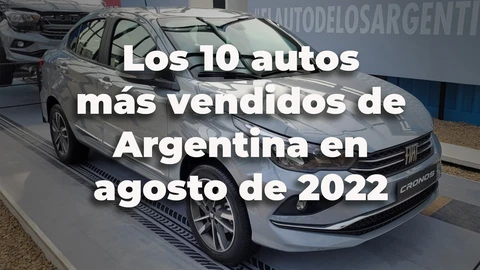 Los 10 autos más vendidos en Argentina en agosto de 2022