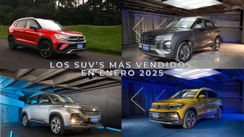 Los 10 SUVs más vendidos en enero 2025