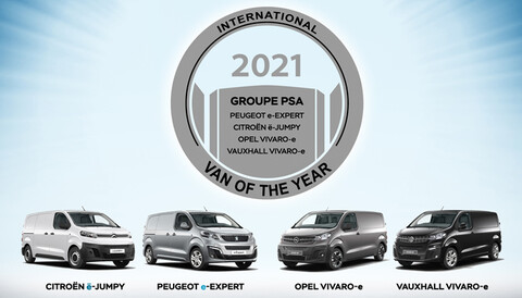 Peugeot e-Expert y sus gemelas de Citroën, Opel y Vauxhall obtienen el premio Van of the Year