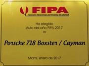 Porsche 718 Boxster y Cayman, “Auto del Año 2017 para la FIPA