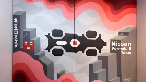 La obra de arte para Nissan en el E-Prix de Brasil